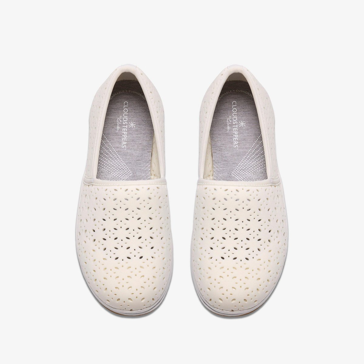 Обувь Clarks Cloudsteppers Womens Breeze Lily White Shoes 9 Medium — фото 6