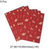 Unique Bargains Gift Wrap Paper Christmas Kraft 27.56"x19.69" 5 Pcs - 3 of 4