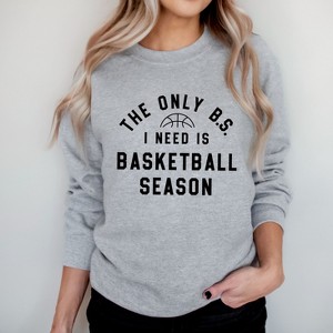 Simply Sage Market Women's Graphic Sweatshirt Basketball Season BS - 1 of 4