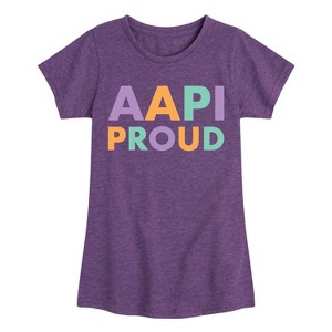 Girls' - Instant Message - AAPI Proud Fitted Short Sleeve Graphic T-Shirt - 1 of 4