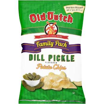 Old Dutch Dill Pickle Flavored Potato Chips - 9.5oz - Family Pack