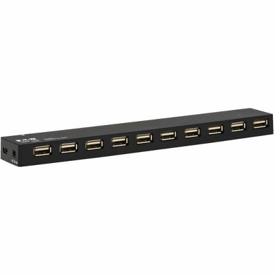 Tripp Lite 10-Port USB Hub - USB 2.0, Plug-and-Play, International Plug Adapters - Model U223010INT