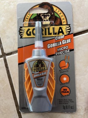  Gorilla Micro Precise Super Glue, 5.5 Gram, Clear