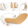 Perphy Women's Glitter CrissCross Buckle Strap Stiletto High Heels Sandals - 3 of 3