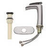 4" Single Handle LED Bathroom Faucet with Pop Up Drain and Deck Plate - Tosca - 2 of 3