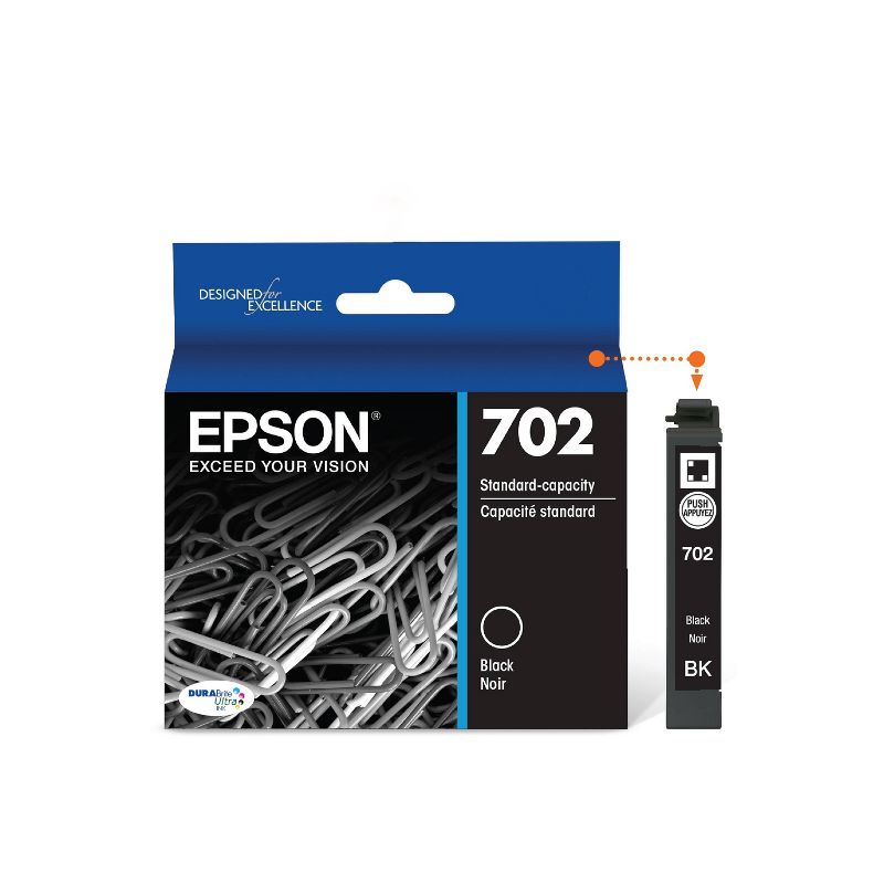 Epson 702 Single & 3pk Ink Cartridges - Black,, 3 of 10