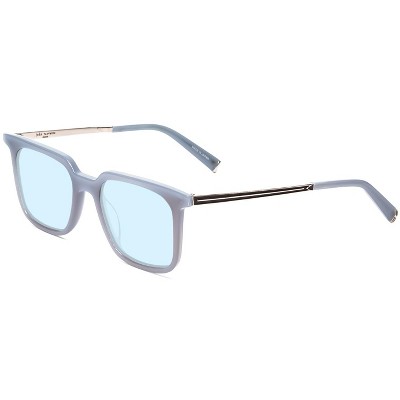 John Varvatos V521 Unisex Designer Blue Light Glasses Square Storm Crystal 52 mm