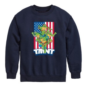 Boys' - Teenage Mutant Ninja Turtles - USA Turtles Graphic Long Sleeve Fleece Sweatshirt - 1 of 4