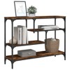 vidaXL Console Table Smoked Oak 39.4 in.x11.8 in.x29.5 in. Engineered Wood - 4 of 4