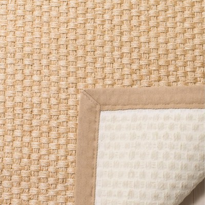 Natural Beige Sisal Non-slip Runner Rug 2' 6" x 6'