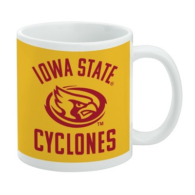 Iowa State Cyclones Secondary Ceramic Coffee Mug Novelty Gift Mugs for Coffee Tea and Hot Drinks 11oz White