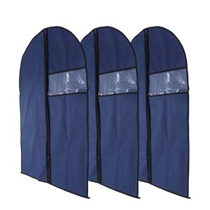 Unique Bargains Dustproof Transparent Window Garment Bag 3 Pcs - 1 of 4