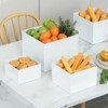 4PCS Acrylic Buffet Risers, Food Display Stand Shelf with Hollow Bottoms, Cube Display Nesting for Catering Dessert Collectibles Jewelry Figures Show - 4 of 4