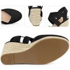 Perphy Women's Braided Upper Platform Closed Toe Espadrille Wedge Heel Sandals - 3 of 4