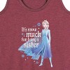 Women's - Frozen 2 - It's So Much Fun Being A Sister Elsa Graphic Racerback Tank - 2 of 4