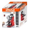 IMUSA 4 Cup Espresso Cappuccino Maker: Red, 800W, Frothing Wand, Removable Drip Tray, Ground Espresso, Manual Operation - 2 of 4