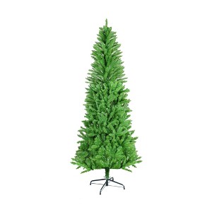 NAYSAYE Artificial Tree 5FT Classic Pencil Christmas Tree Green Pine Decoration for Holiday Home, Green, 26"*26"*60" - 1 of 4