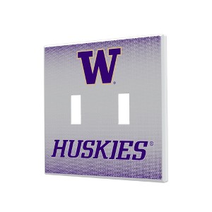 NCAA Big Ten Universities Linen Hidden-Screw Light Switch Plate for Double Toggle - 1 of 4