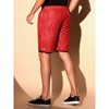 INSPIRE CHIC Men's Metallic Above Knee Clubwear Sparkly Sequins Shorts - 3 of 4