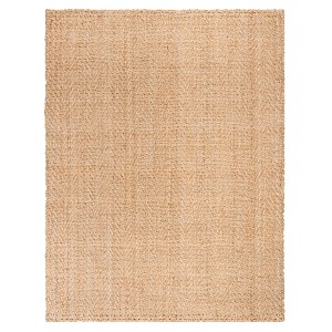 Natural Solid Woven Area Rug 6
