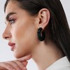 SOHI Women's Emerald Green The Jingle Hoop Earrings - 4 of 4