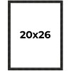 PosterPalooza | 20x26 Thin Barnwood Picture Frame, UV Acrylic, 2 Finishes - Grey and Black - 2 of 4
