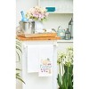 C&F Home "Cotton Tails & Bunny Trails" Easter Rabbit Embroidered Cotton Waffle Weave Kitchen Dishtowel - 4 of 4