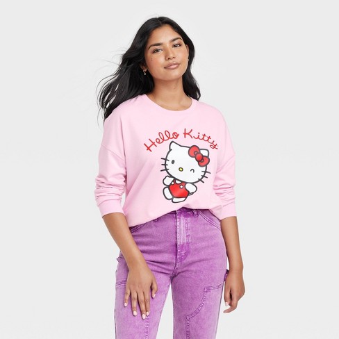 Women's Hello Kitty Graphic Sweatshirt - Pink S : Target