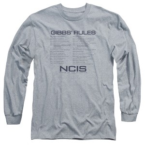 Men’s Ncis Gibbs Rules Long Sleeve T-Shirt - 1 of 4