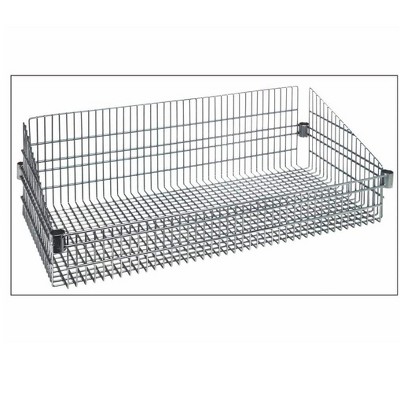 Quantum Storage Systems Basket, Post Mount, 18"W X 60"L X 10"H, 600 Lb. Load Capacity Per Basket