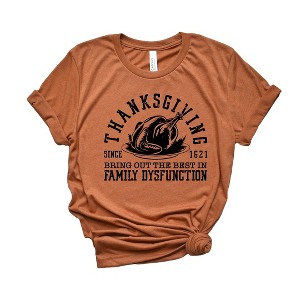 Simply Sage Market Women's Thanksgiving Family Dysfunction Short Sleeve Graphic Tee - 1 of 2