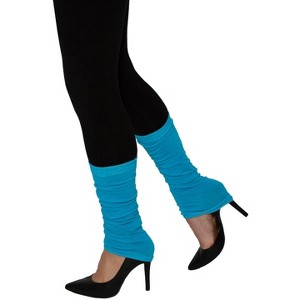 Forum Novelties Leg Warmers (Neon Blue) - 1 of 1