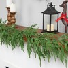 Northlight Frosted Norfolk Pine Artificial Christmas Garland - 5' - Unlit - 2 of 4