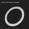 Unique Bargains Kitchen Acrylic Ball Bearings Annular Rotating Swivels Lazy Susan Turntable 4 Pcs - 3 of 3