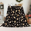 Lomsoe Christmas Throw Blanket Christmas Reindeer Blanket Ultra Soft Flannel Blankets Winter Warm Bed Blankets Xmas Holiday Decor. - 4 of 4