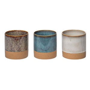 Transpac Stoneware Mini Planters Set of 3 Spring Home Decorations - 1 of 1