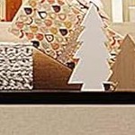 cream white + black wood grain tabletop