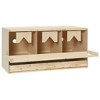 vidaXL Chicken Laying Nest 3 Compartments 28.3"x13"x15" Solid Pine Wood - 3 of 4