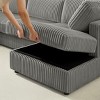 133.1'' Corduroy Upholstered Sectional Sofa - 4 of 4