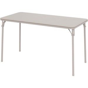 4 Feet Folding Table, Protable Foldable Card Table, Metal Legs Support, Heavy Duty, No Assembly Required, Perfet for Indoor and Outdoor - 1 of 4