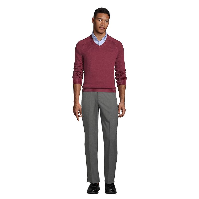 School Uniform Young Men's Cotton Modal V-neck Sweater, 4 of 5