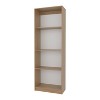 Okak 4/5 Tier Tall Flat Bookshelf Corner Organizer,Wooden Display Bookcase Open Storage Rack for Office,Living Room - 3 of 4