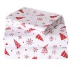 GustoWave Christmas Red Snowflake Tree Bed Sheets Set with 16 Inches Deep Pocket - 2 of 4