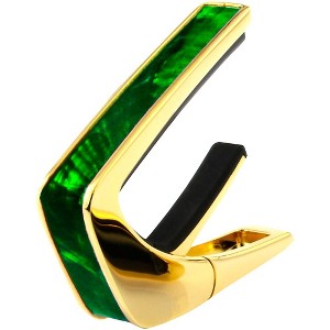Thalia Exotic Series Gold Guitar Capo Green Angel Wing - 1 of 3