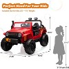 Acekool 24V Ride-On Truck Car with Remote Control, 4x60W Motors, 4-Wheel Suspension, LED Lights, Music, Safety Belt, 3 Speeds - 3 of 4