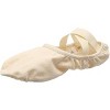 Girls Pink Ballet Shoes SoDanca Stretch Canvas Pull On Cross Straps Split Sole - 2 of 3