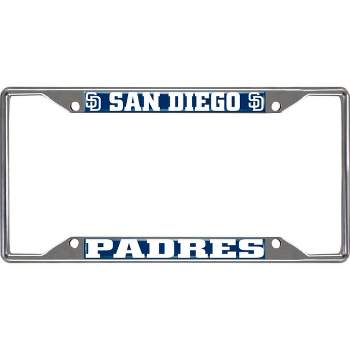 MLB San Diego Padres Stainless Steel License Plate Frame