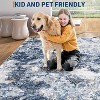 Acekool Washable Abstract Area Rug, Non-Slip Ultra Thin Low Pile Carpet for Living Room Bedroom Office, Lightweight Foldable, Easy Care - 4 of 4