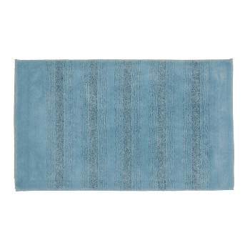 24"x40" Essence Nylon Washable Bathroom Rug Basin Blue - Garland Rug