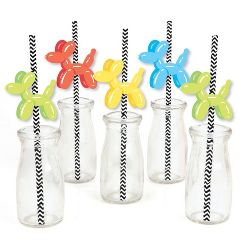 Big Dot Of Happiness Balloon Animals - Paper Straw Decor - Happy ...